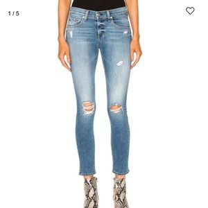 Rag & Bone Capri Distressed Jean - Gunner